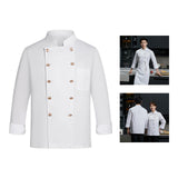 Maxbell Universal Chef Clothes Breathable Uniform Cooking Waitress Kitchen L