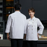 Maxbell Universal Chef Clothes Breathable Uniform Cooking Waitress Kitchen L