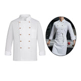 Maxbell Universal Chef Clothes Breathable Uniform Cooking Waitress Kitchen L