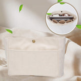 Maxbell Purse Organizer Insert Large Luggage Storage Container Keychain for Handbag Beige