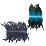 Maxbell Gothic Victorian Feather Collar Shoulder Cape Neck Warp for Halloween Black