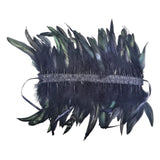 Maxbell Gothic Victorian Feather Collar Shoulder Cape Neck Warp for Halloween Black