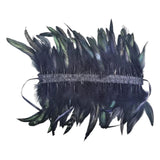 Maxbell Gothic Victorian Feather Collar Shoulder Cape Neck Warp for Halloween Black