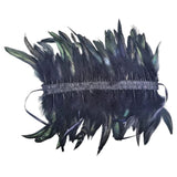 Maxbell Gothic Victorian Feather Collar Shoulder Cape Neck Warp for Halloween Black