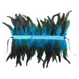 Maxbell Gothic Victorian Feather Collar Shoulder Cape Neck Warp for Halloween Blue