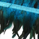 Maxbell Gothic Victorian Feather Collar Shoulder Cape Neck Warp for Halloween Blue
