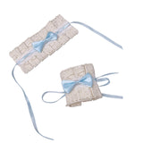 Maxbell Anime Maid Cosplay Accessories Lolita Hand Sleeve Wrist Cuffs for Wedding Blue