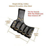 Maxbell Belt Waist Sheath Rapier Knight Scabbard for Cosplay Performance Women Black