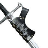 Maxbell Belt Waist Sheath Rapier Knight Scabbard for Cosplay Performance Women Black