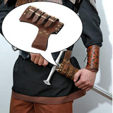Maxbell Belt Waist Sheath Rapier Knight Scabbard for Cosplay Performance Women Brown