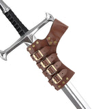 Maxbell Belt Waist Sheath Rapier Knight Scabbard for Cosplay Performance Women Brown