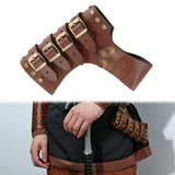 Maxbell Belt Waist Sheath Rapier Knight Scabbard for Cosplay Performance Women Brown