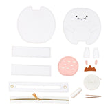 Maxbell DIY Leather Shoulder Bag Making Tote Wallet Material Craft Sewing Handmade White