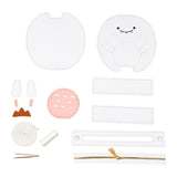 Maxbell DIY Leather Shoulder Bag Making Tote Wallet Material Craft Sewing Handmade White