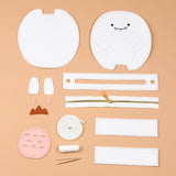 Maxbell DIY Leather Shoulder Bag Making Tote Wallet Material Craft Sewing Handmade White