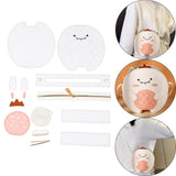 Maxbell DIY Leather Shoulder Bag Making Tote Wallet Material Craft Sewing Handmade White