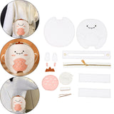 Maxbell DIY Leather Shoulder Bag Making Tote Wallet Material Craft Sewing Handmade White