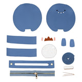 Maxbell DIY Leather Shoulder Bag Making Tote Wallet Material Craft Sewing Handmade Blue