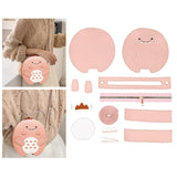 Maxbell DIY Leather Shoulder Bag Making Tote Wallet Material Craft Sewing Handmade Pink