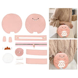 Maxbell DIY Leather Shoulder Bag Making Tote Wallet Material Craft Sewing Handmade Pink