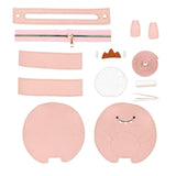 Maxbell DIY Leather Shoulder Bag Making Tote Wallet Material Craft Sewing Handmade Pink