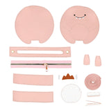 Maxbell DIY Leather Shoulder Bag Making Tote Wallet Material Craft Sewing Handmade Pink