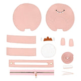 Maxbell DIY Leather Shoulder Bag Making Tote Wallet Material Craft Sewing Handmade Pink