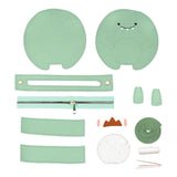 Maxbell DIY Leather Shoulder Bag Making Tote Wallet Material Craft Sewing Handmade Green