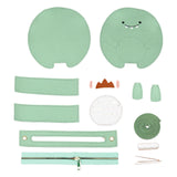 Maxbell DIY Leather Shoulder Bag Making Tote Wallet Material Craft Sewing Handmade Green