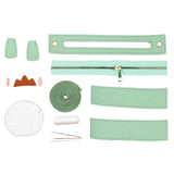 Maxbell DIY Leather Shoulder Bag Making Tote Wallet Material Craft Sewing Handmade Green