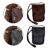 Maxbell Leather Medieval Belt Pouch Handmade Costume Accessories Wallet black