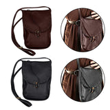 Maxbell Leather Medieval Belt Pouch Handmade Costume Accessories Wallet black