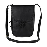 Maxbell Leather Medieval Belt Pouch Handmade Costume Accessories Wallet black