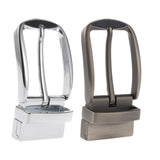 Maxbell Metal Belt Buckle Classic Single Prong for 33mm-34mm Belt Pin Belt Buckle Matte Silver