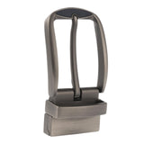 Maxbell Metal Belt Buckle Classic Single Prong for 33mm-34mm Belt Pin Belt Buckle Matte Silver