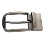 Maxbell Metal Belt Buckle Classic Single Prong for 33mm-34mm Belt Pin Belt Buckle Matte Silver