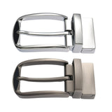 Maxbell Metal Belt Buckle Classic Single Prong for 33mm-34mm Belt Pin Belt Buckle Matte Silver