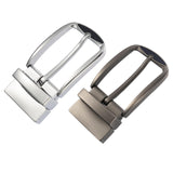 Maxbell Metal Belt Buckle Classic Single Prong for 33mm-34mm Belt Pin Belt Buckle Matte Silver