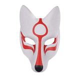 Maxbell Anime Fox Mask Face Cover Halloween Cosplay Mask ,23Cmx28cm Hand Painted