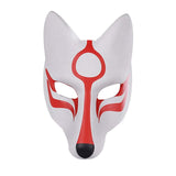 Maxbell Anime Fox Mask Face Cover Halloween Cosplay Mask ,23Cmx28cm Hand Painted