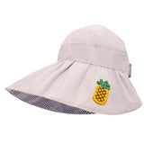 Maxbell Children Fisherman Hat Casual Adjustable Beach Hat Breathable Kids Sun Hat Beige