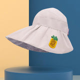 Maxbell Children Fisherman Hat Casual Adjustable Beach Hat Breathable Kids Sun Hat Beige