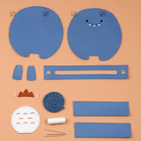 Maxbell DIY Bag Making Material Kit Woven Bag Purse Making Supplies Handmade Sewing Blue