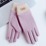 Maxbell Windproof Women Winter Touch Screens Gloves Cold Weather Running Purple
