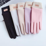Maxbell Windproof Women Winter Touch Screens Gloves Cold Weather Running Purple