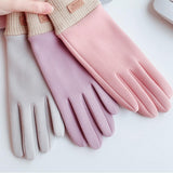 Maxbell Windproof Women Winter Touch Screens Gloves Cold Weather Running Purple
