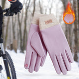Maxbell Windproof Women Winter Touch Screens Gloves Cold Weather Running Purple