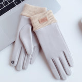 Maxbell Windproof Women Winter Touch Screens Gloves Cold Weather Running Gray