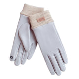 Maxbell Windproof Women Winter Touch Screens Gloves Cold Weather Running Gray