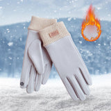 Maxbell Windproof Women Winter Touch Screens Gloves Cold Weather Running Gray